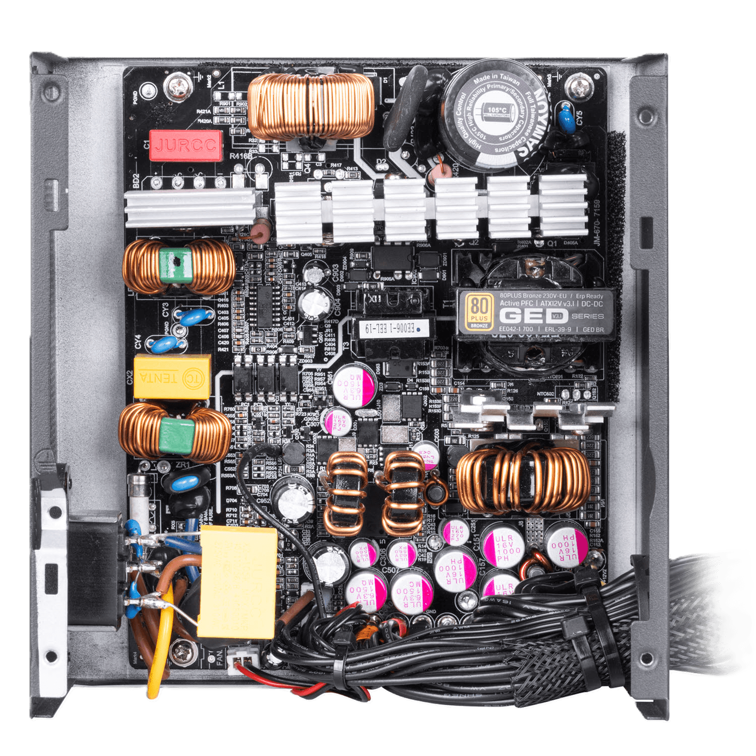 پاور غیر ماژولار گرین مدل GP700A-GED V3.1 700W — تصویر ۷