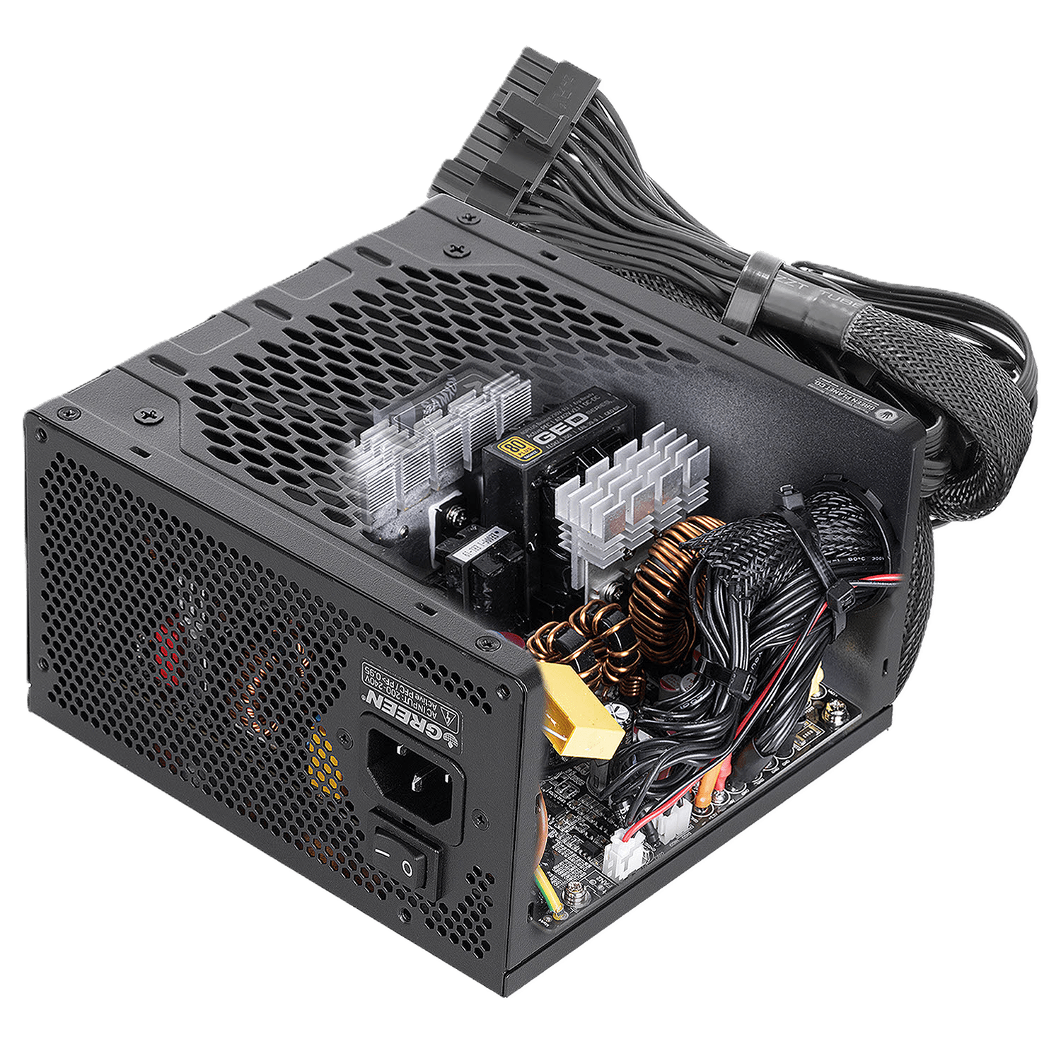 پاور غیر ماژولار گرین مدل GP700A-GED V3.1 700W — تصویر ۳