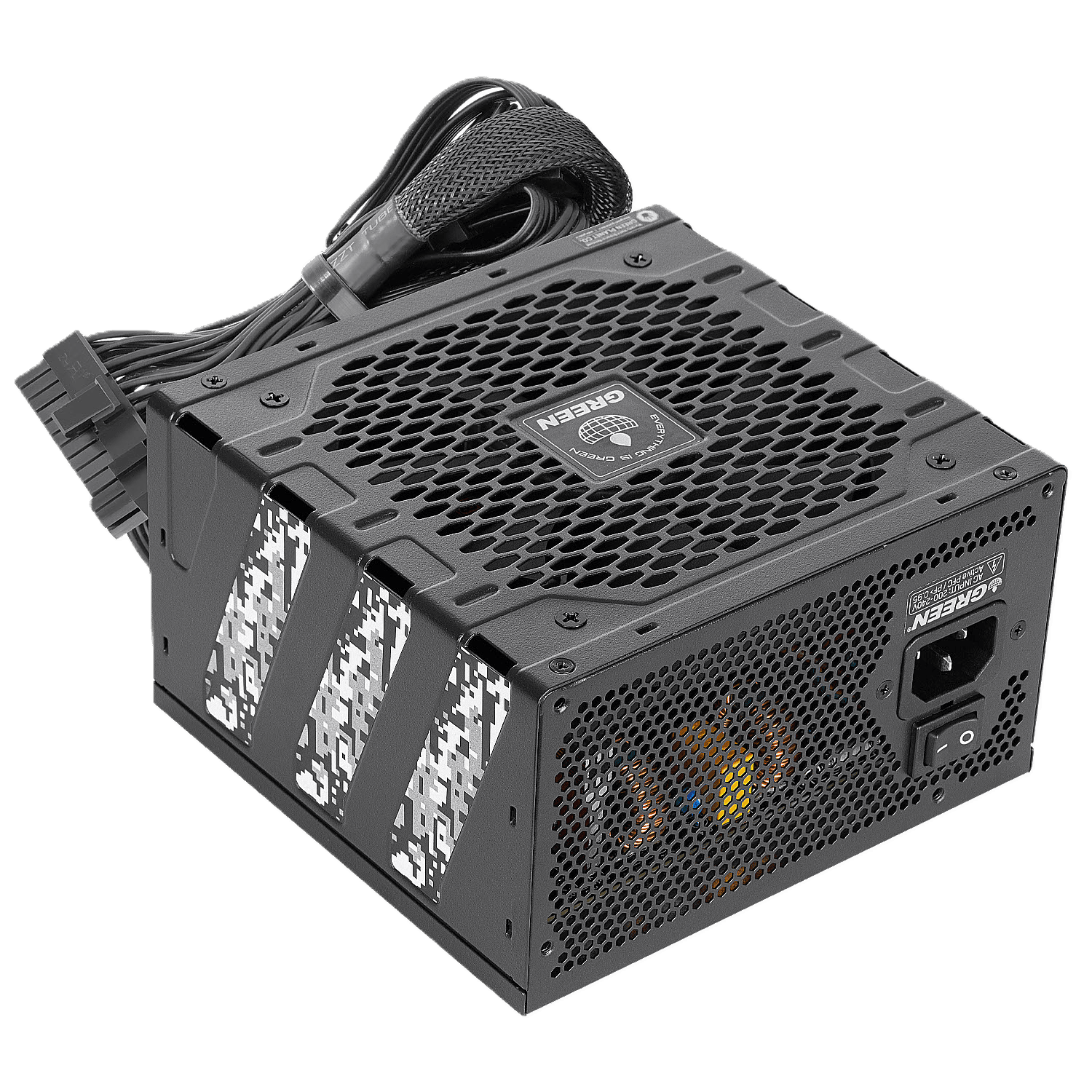 پاور غیر ماژولار گرین مدل GP600A-GED V3.1 600W — تصویر ۴