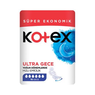 نوار بهداشتی کوتکس مخصوص شب 16تایی ultra geca