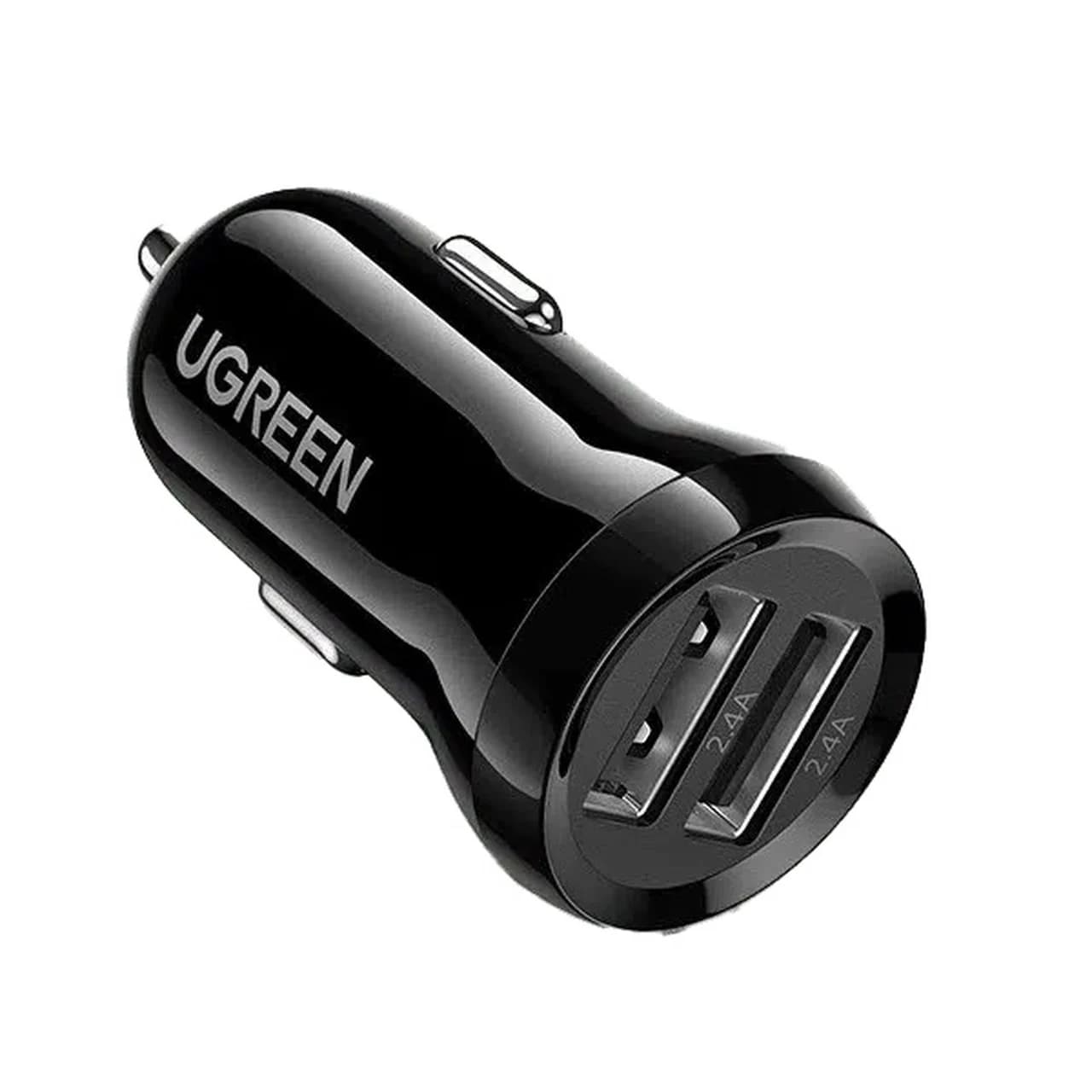 شارژر فندکی فست دو پورت UGREEN 12W مدل ED018-50875