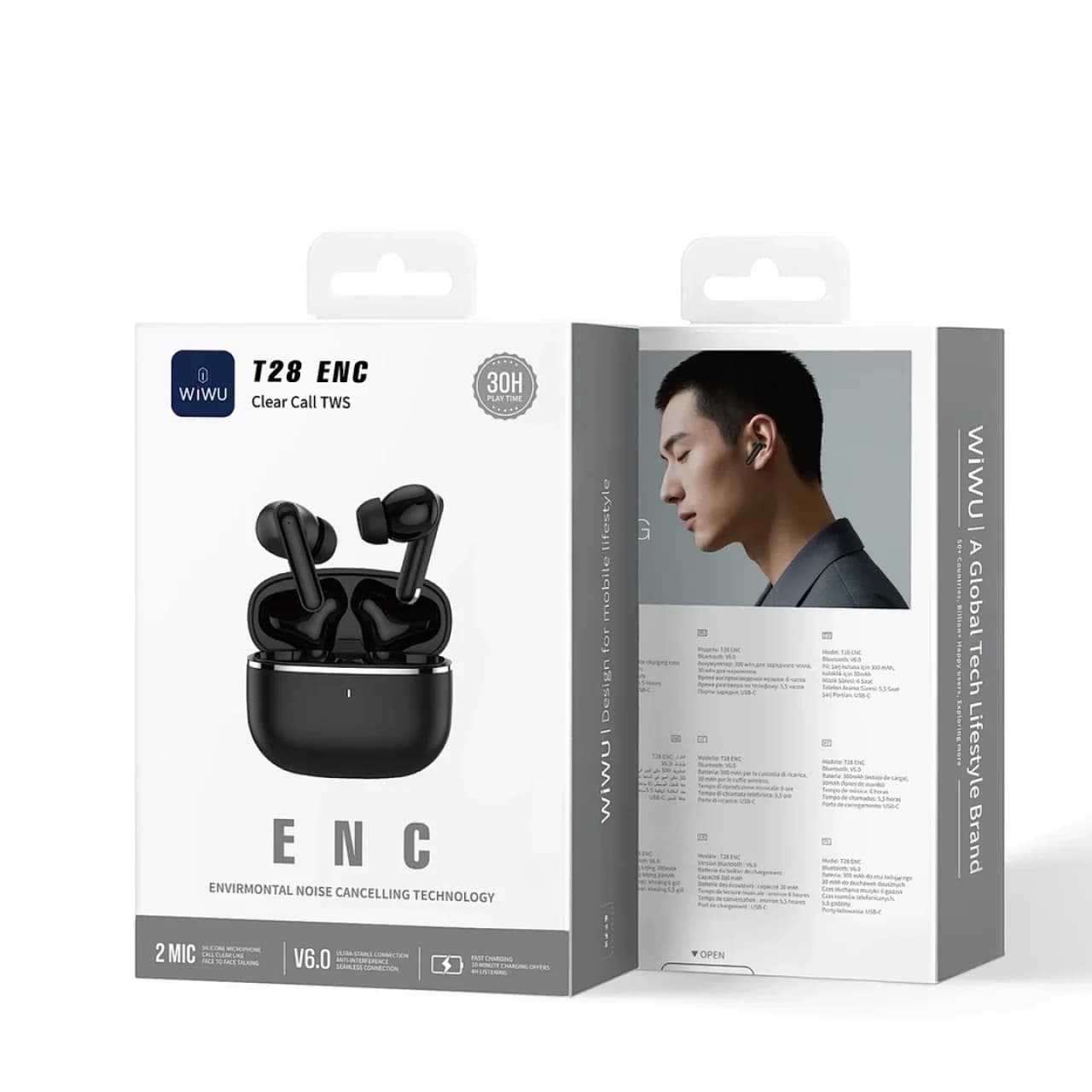 ایرفون بی سیم Wiwu مدل T28 ENC — تصویر ۳
