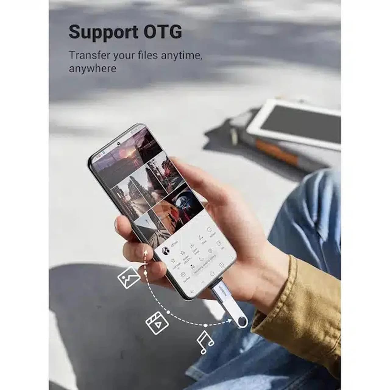 تبدیل UGREEN Type-C To USB OTG مدل 50283 — تصویر ۳