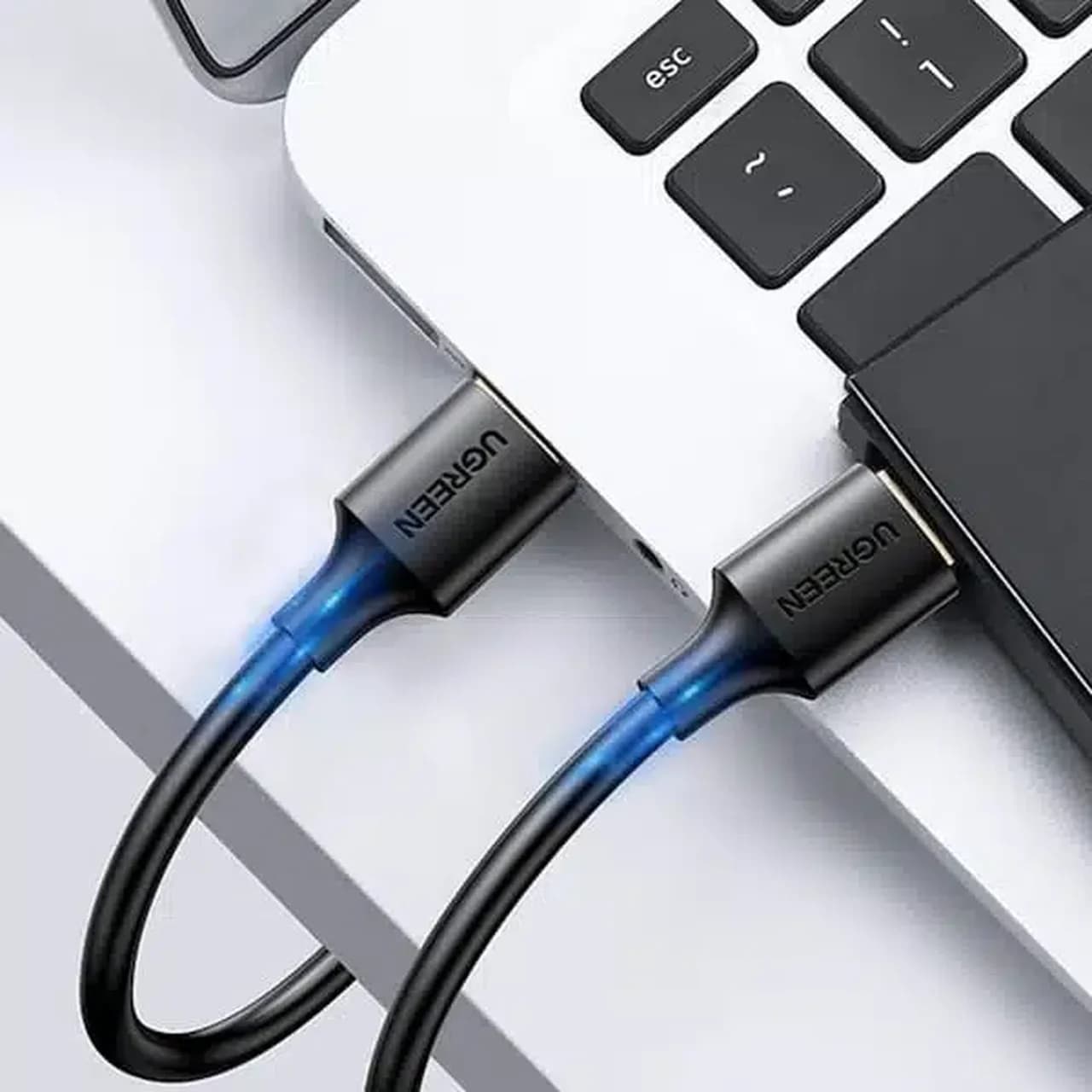 کابل یک و نیم متری UGREEN USB2.0 مدل US102-10310 — تصویر ۴