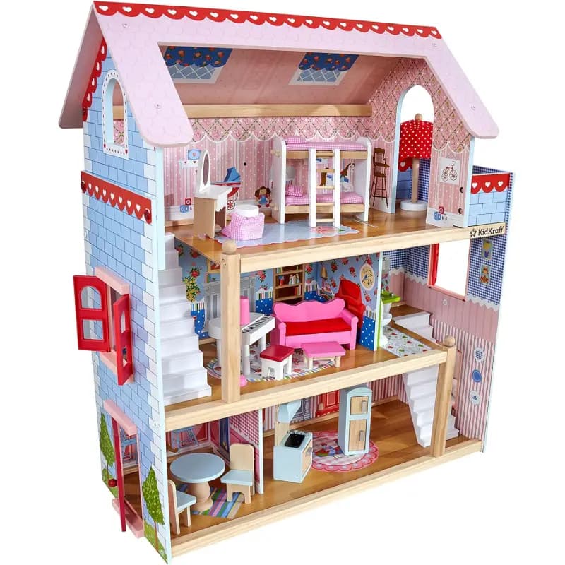 خانه چوبی عروسکی کیدکرفت مدل kidkraft 65054
