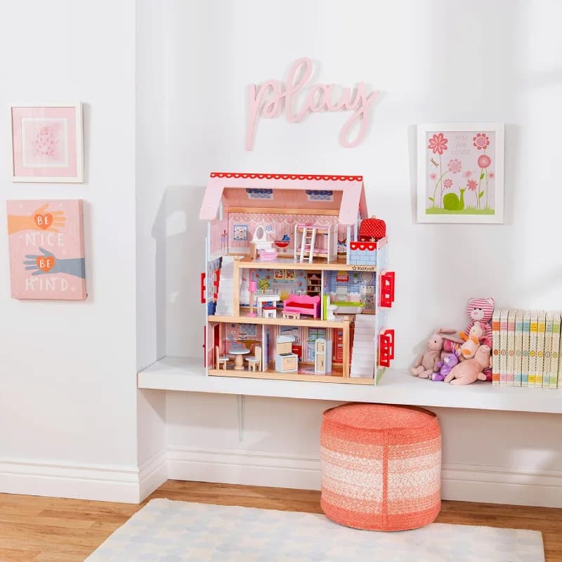 خانه چوبی عروسکی کیدکرفت مدل kidkraft 65054 — تصویر ۳