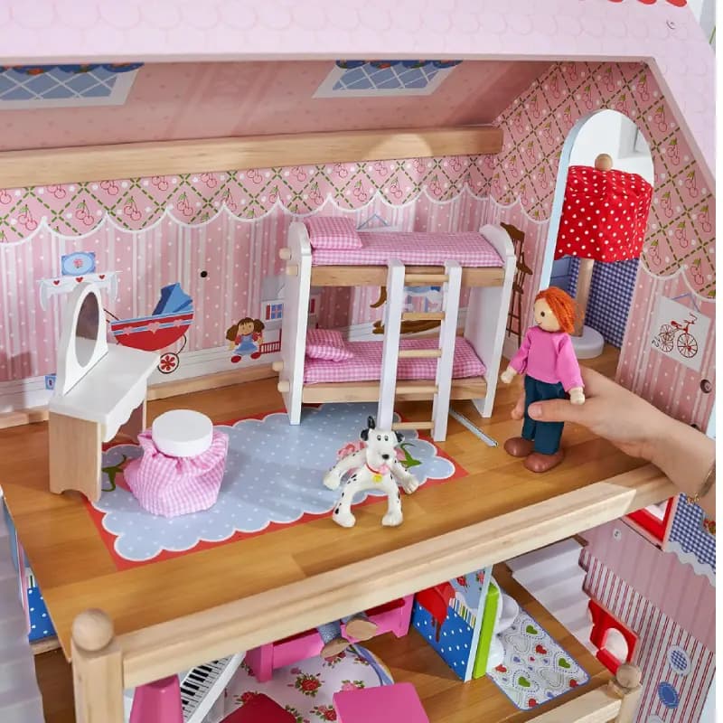 خانه چوبی عروسکی کیدکرفت مدل kidkraft 65054 — تصویر ۷