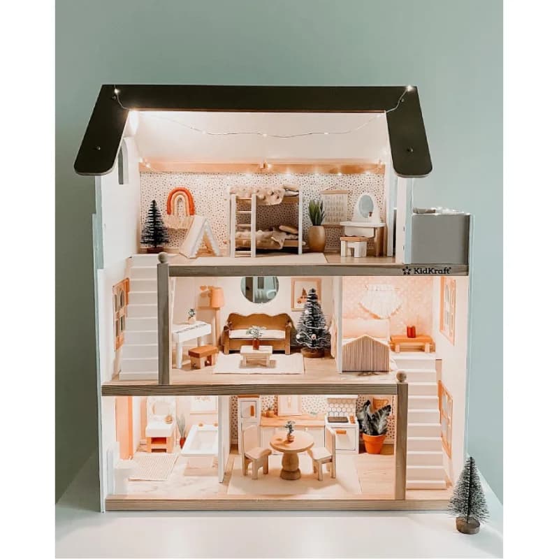 خانه چوبی عروسکی کیدکرفت مدل kidkraft 65054 — تصویر ۴