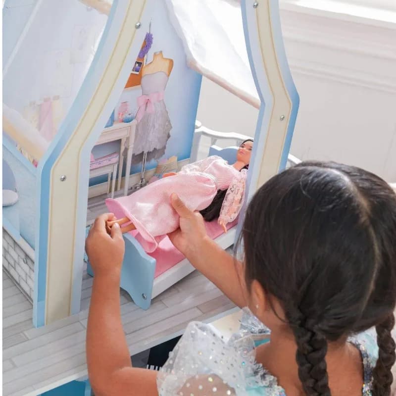 خانه عروسکی ویکتوریایی چوبی کیدکرفت مدل kidkraft 65981 — تصویر ۶