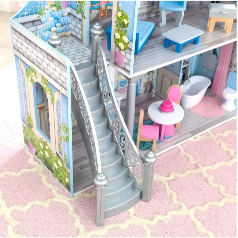 خانه عروسکی ویکتوریایی چوبی کیدکرفت مدل kidkraft 65981 — تصویر ۴