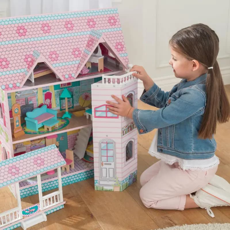 خانه عروسکی چوبی کیدکرفت مدل kidkraft 65941 — تصویر ۴