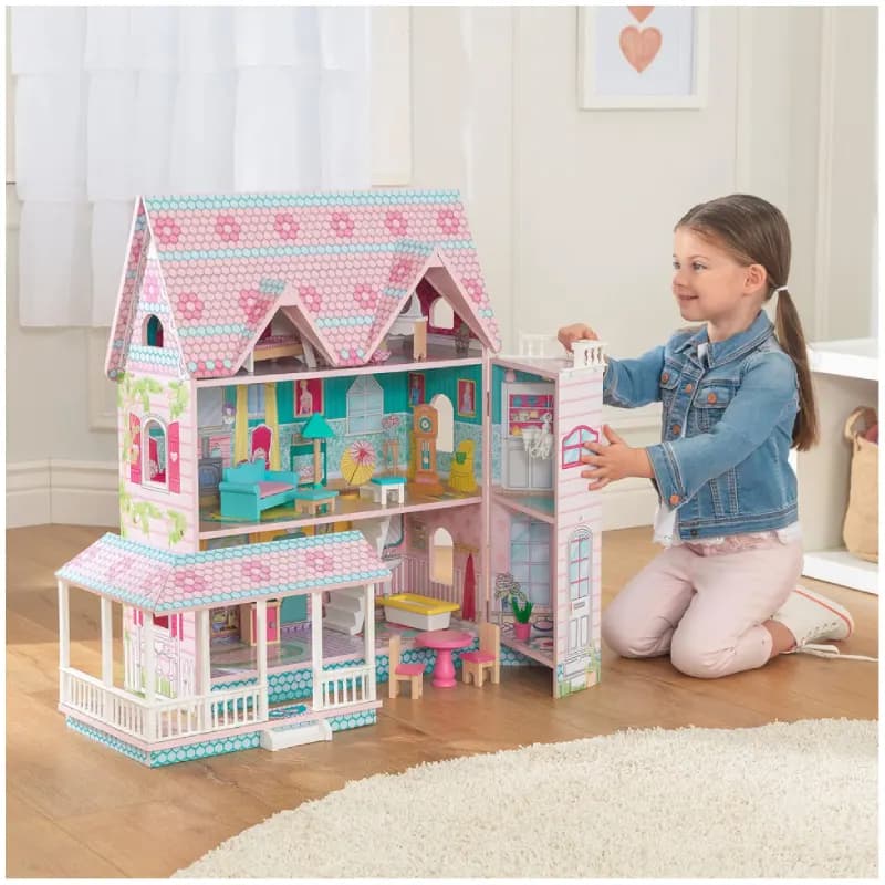 خانه عروسکی چوبی کیدکرفت مدل kidkraft 65941 — تصویر ۲