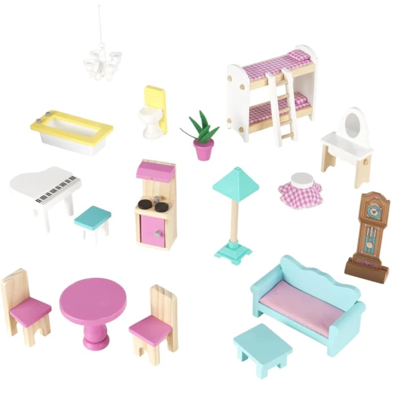 خانه عروسکی چوبی کیدکرفت مدل kidkraft 65941 — تصویر ۷