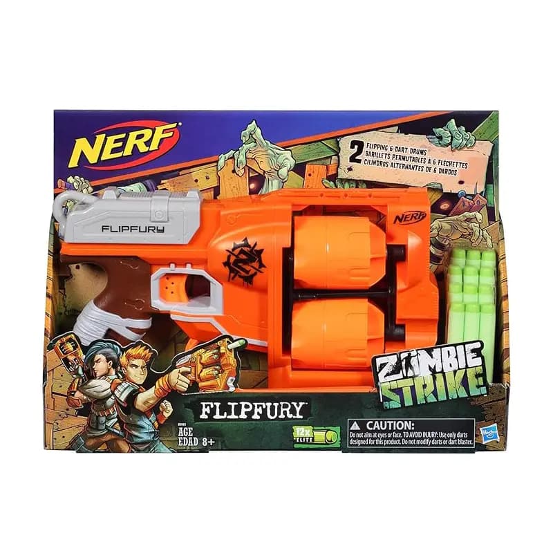 تفنگ اسباب بازی نرف مدل Zombie Strike FlipFury