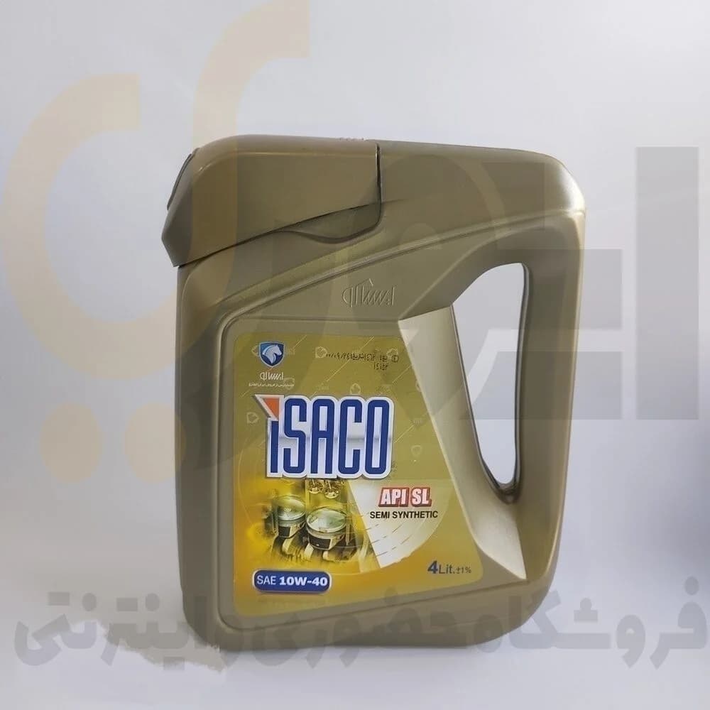 روغن موتور بنزینی 4 لیتری 10W40 SL/CF – ISACO – نفت سپاهان