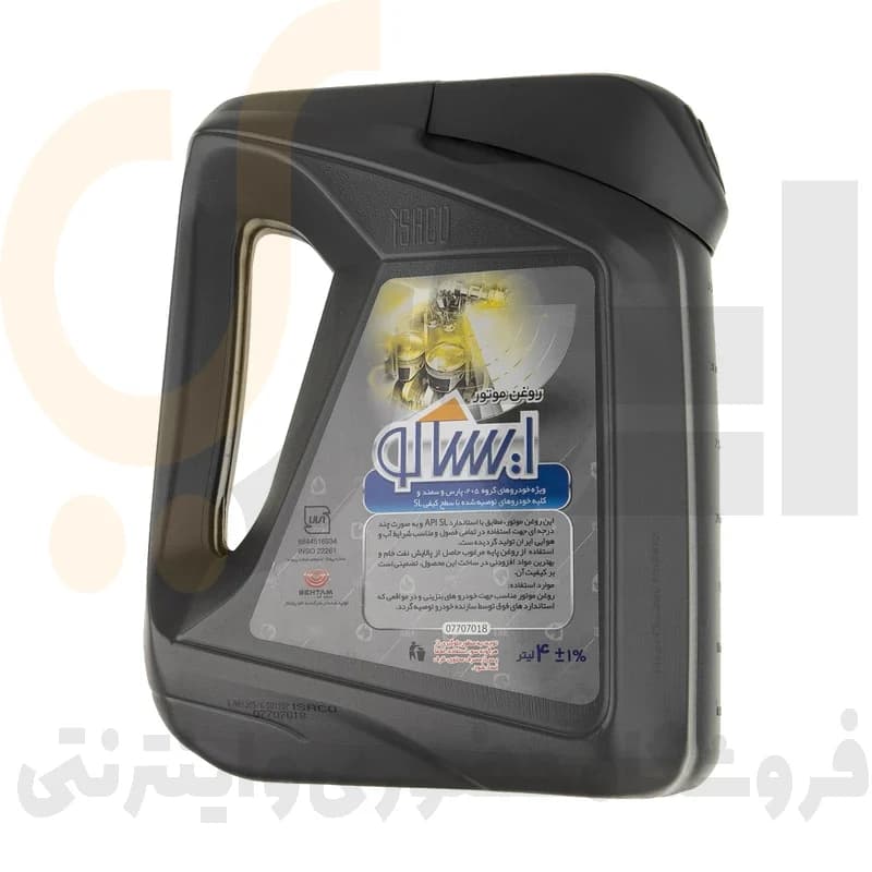 روغن موتور بنزینی 4 لیتری 20W50 SL/CF – گالن (نقره ای) – ISACO – بهتام — تصویر ۲