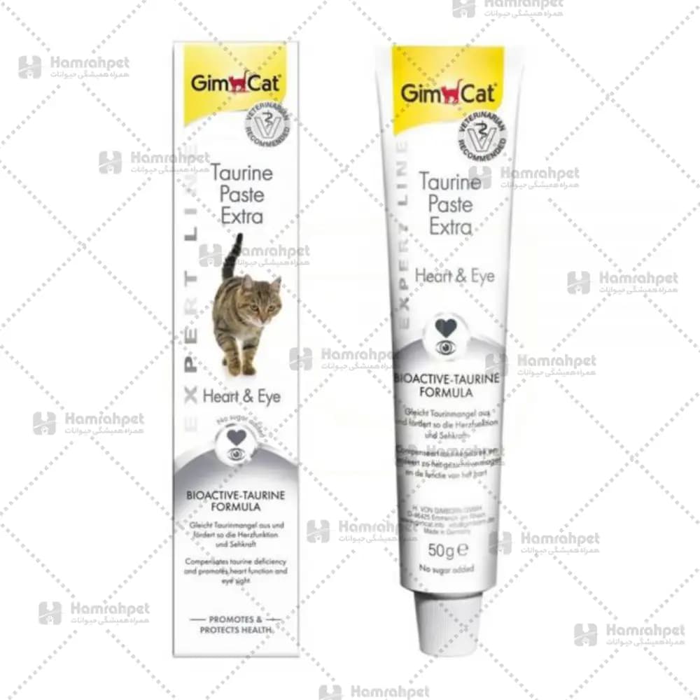 خمیر گربه تائورین جیم کت GimCat Paste Taurine Heart & Eye وزن 50 گرم