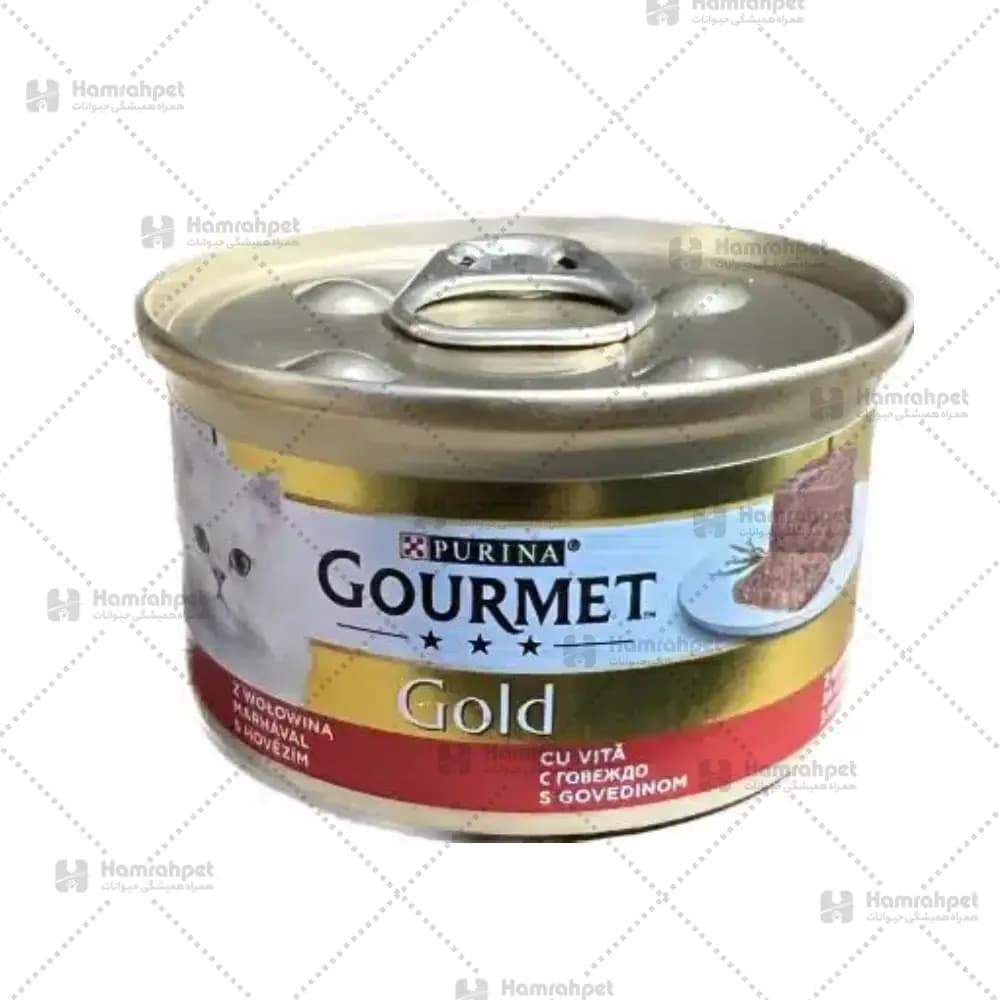 کنسرو گربه گورمت پته طعم گوشت گاو 85 گرم (آلمانی)