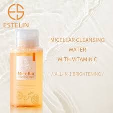میسلار واتر ویتامین سی استلین Estelin Micellar Cleansing Water With Vitamin C مناسب انواع پوست حجم 300میلی لیتر — تصویر ۴