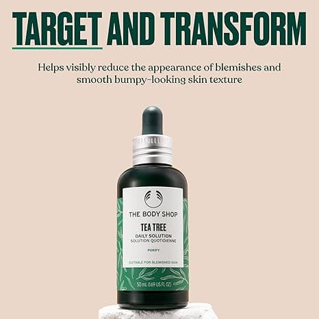 سرم ضدجوش و ضدلک پوست بادی شاپ تی تری The Body Shop Tea Tree Anti-Imperfection Daily Solution مناسب پوست چرب حجم 50 میلی لیتر — تصویر ۸
