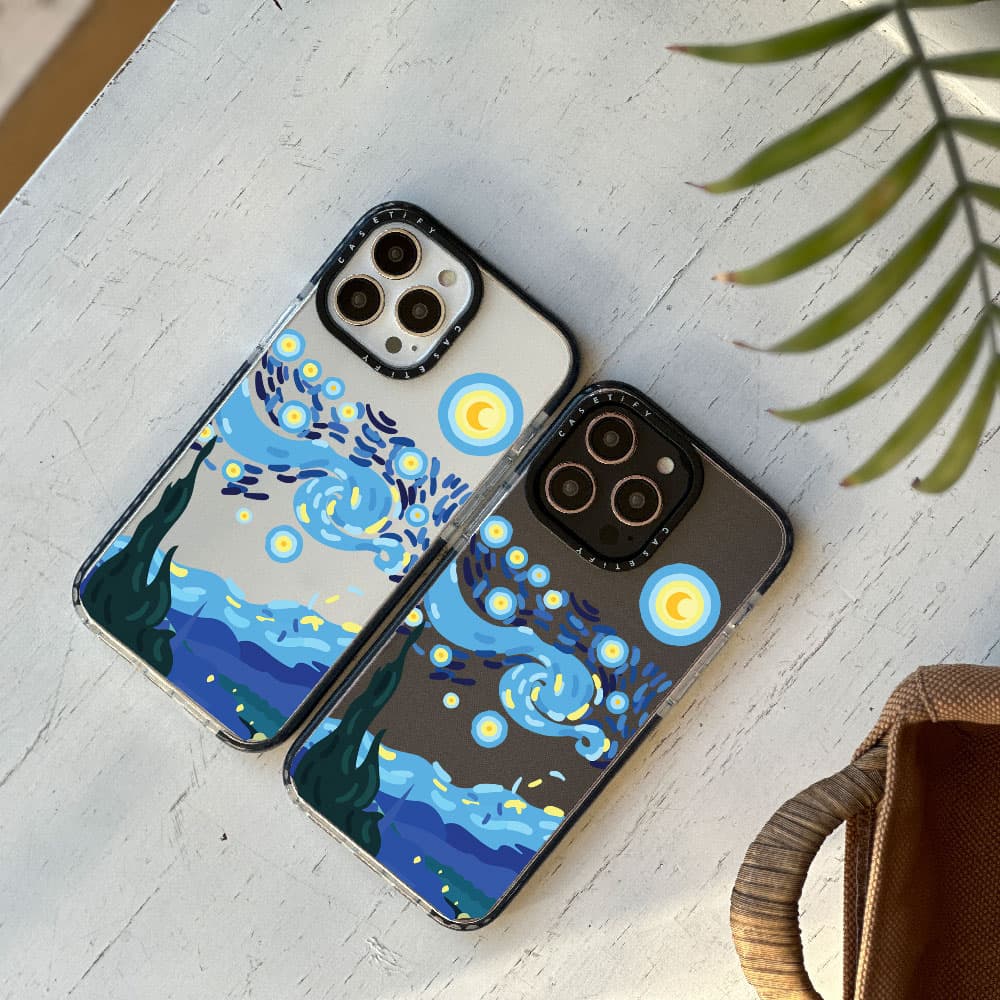 قاب شفاف چاپی سفارشی (کد 0097) مدل شب پرستاره مناسب برای گوشی موبایل سامسونگ Galaxy A06 / A10S / A12 / A13 / A14 / A15 / A16 / A20 / A21S / A22 4G / A22 5G / A23 / A24 / A30 / A30S / A31 / A32 4G / A3