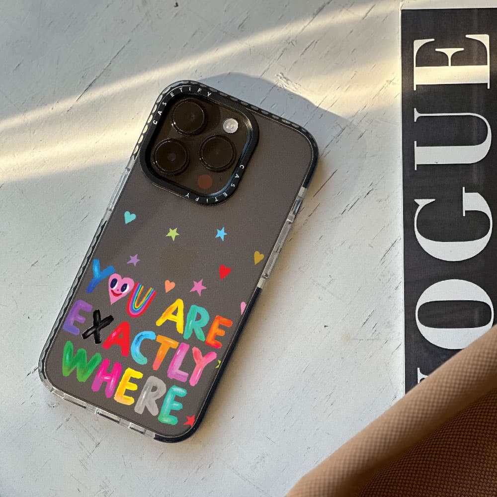 قاب شفاف چاپی سفارشی (کد 0100) مدل you are exactly where مناسب برای گوشی موبایل شیائومی ردمی Xiaomi Redmi Note 8 / Note 8 Pro / Note 9 / Note 9S / Note 9 Pro / Note 10 Pro / Note 10 Pro Max / Note 11S — تصویر ۲