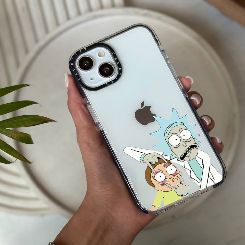 قاب شفاف چاپی سفارشی (کد 0107) مدل ریک مورتی – rick morty مناسب برای گوشی موبایل سامسونگ Galaxy A06 / A10S / A12 / A13 / A14 / A15 / A16 / A20 / A21S / A22 4G / A22 5G / A23 / A24 / A30 / A30S / A31 /