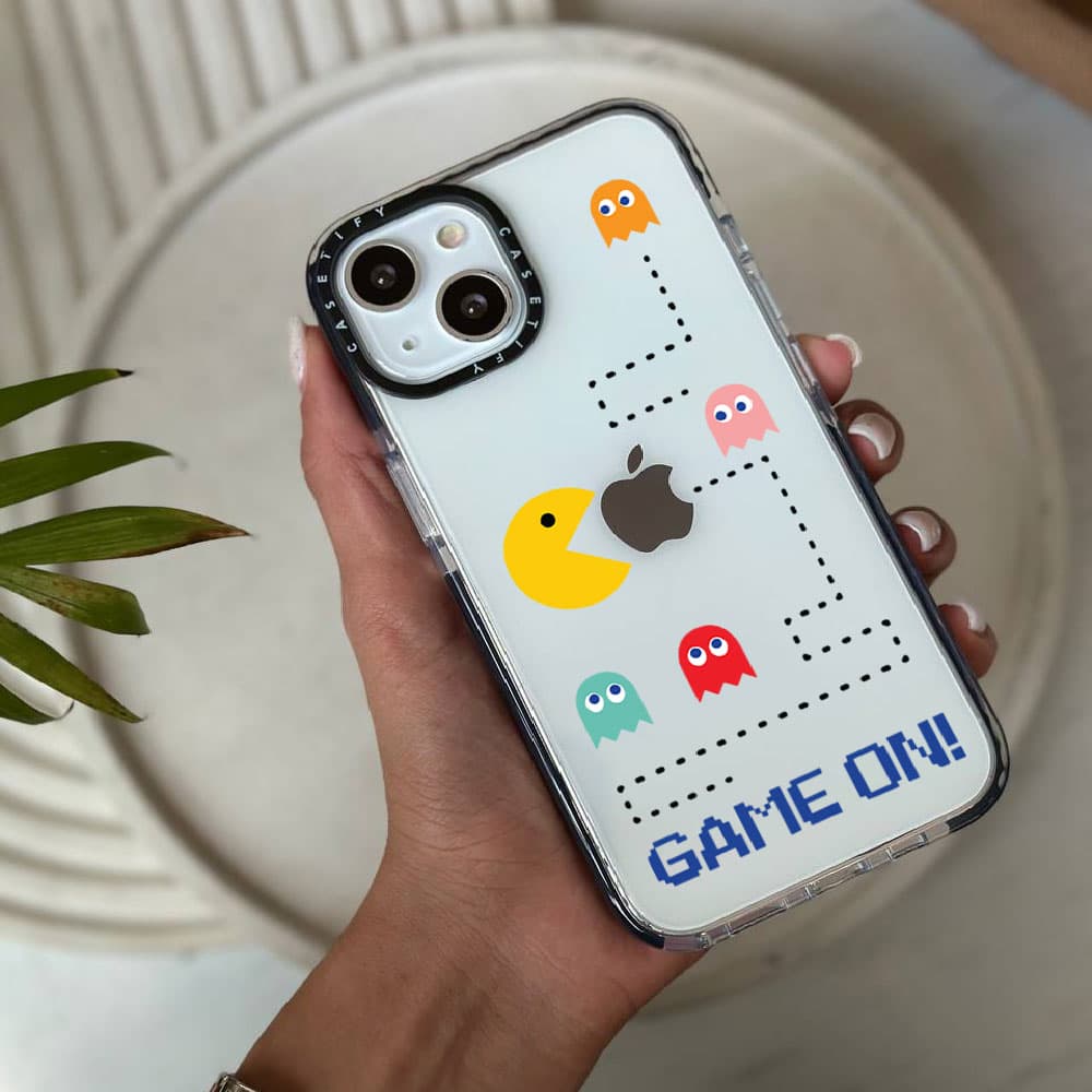 قاب شفاف چاپی سفارشی (کد 0133) مدل Pac-Man مناسب برای گوشی موبایل سامسونگ Galaxy A06 / A10S / A12 / A13 / A14 / A15 / A16 / A20 / A21S / A22 4G / A22 5G / A23 / A24 / A30 / A30S / A31 / A32 4G / A32 5