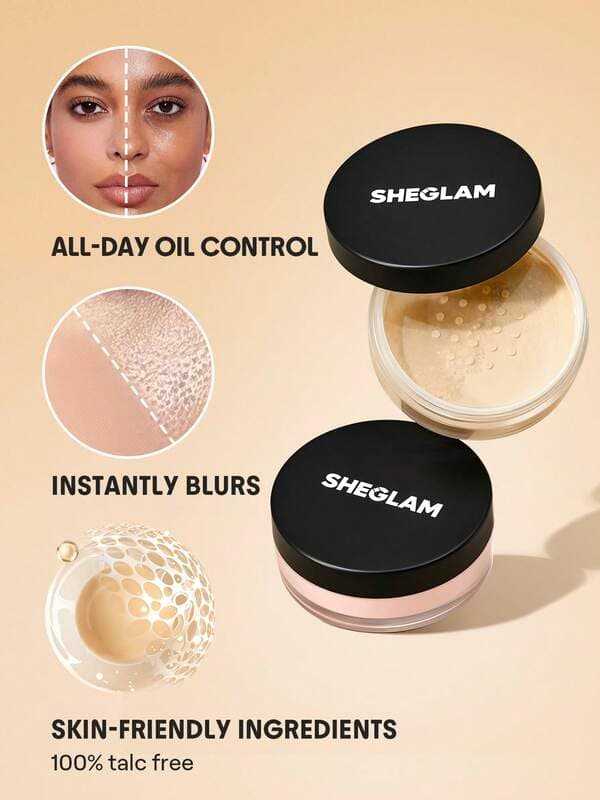 پودر فیکس BAKED GLOW رنگ ‏Bubblegum شیگلم SHEGLAM — تصویر ۶