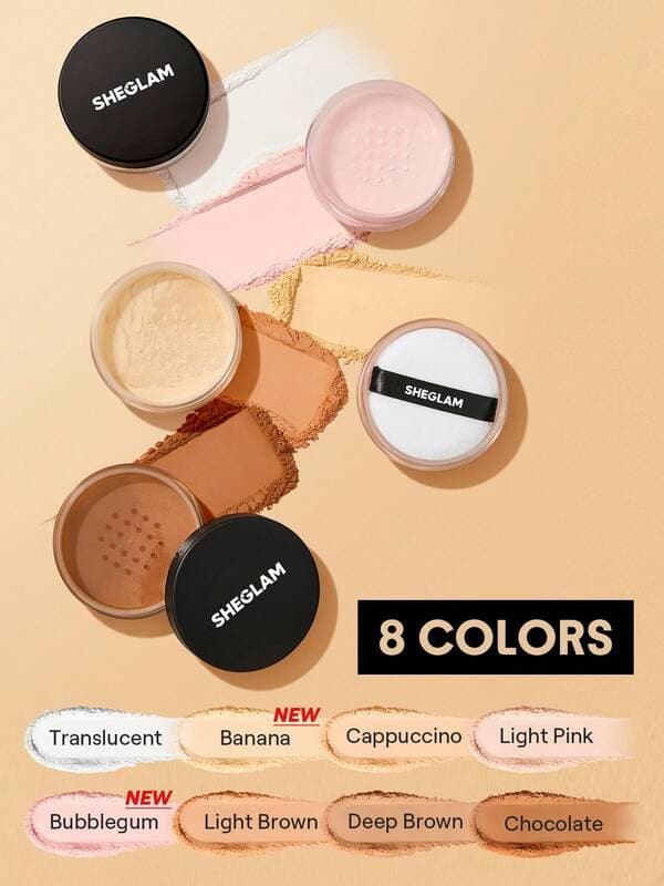 پودر فیکس BAKED GLOW رنگ ‏Bubblegum شیگلم SHEGLAM — تصویر ۴