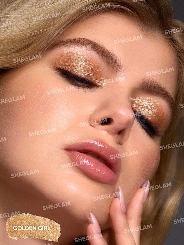 سایه چشم استیکی کرستالی ژله ای رنگ Golden Girl شیگلم SHEGLAM — تصویر ۳