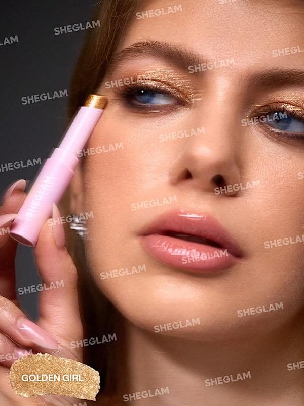 سایه چشم استیکی کرستالی ژله ای رنگ Golden Girl شیگلم SHEGLAM — تصویر ۵