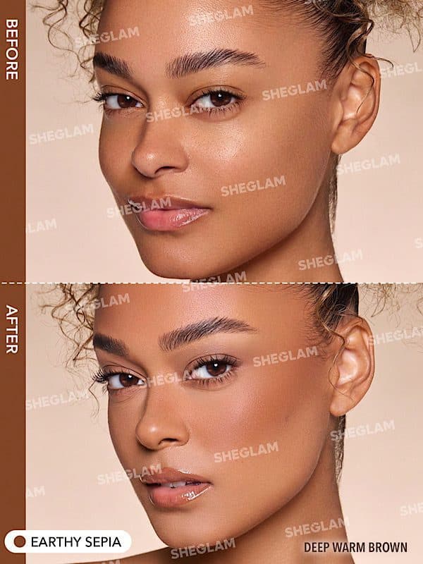 برنزر مایع مات Sun Beam رنگ Earthy Sepia شیگلم SHEGLAM — تصویر ۵