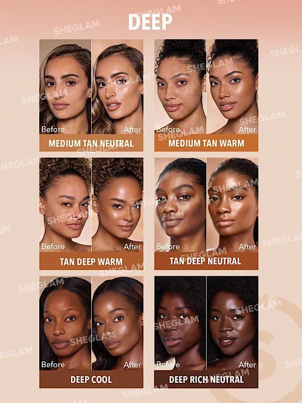 سمپل میکسر Sunburst Glow رنگ Deep شیگلم SHEGLAM — تصویر ۲