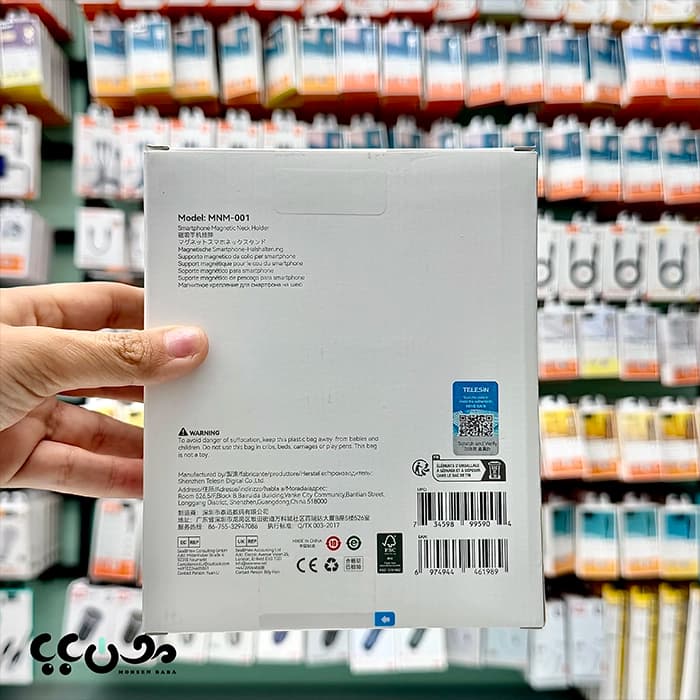 هولدر دور گردنی مگنتی موبایل تلسین TELESIN مدل MNM-001 — تصویر ۴