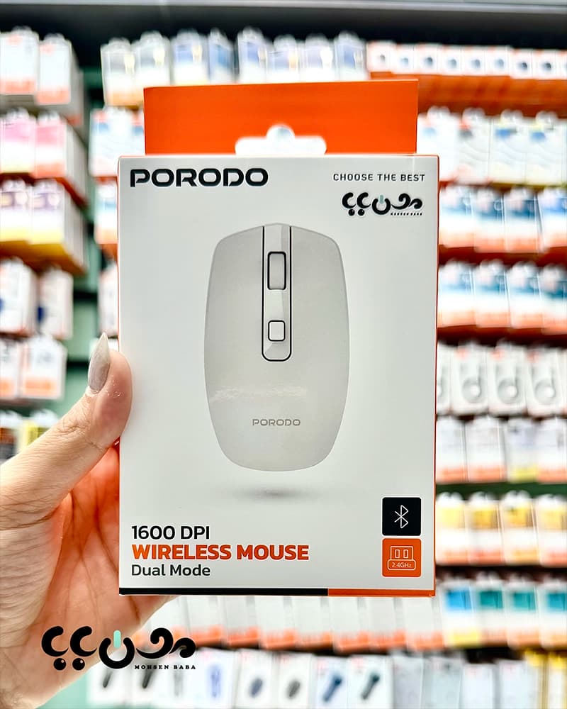 موس بی سیم پرودو + بلوتوث مدل PD-WBRM16-WH اصل PRODO — تصویر ۳