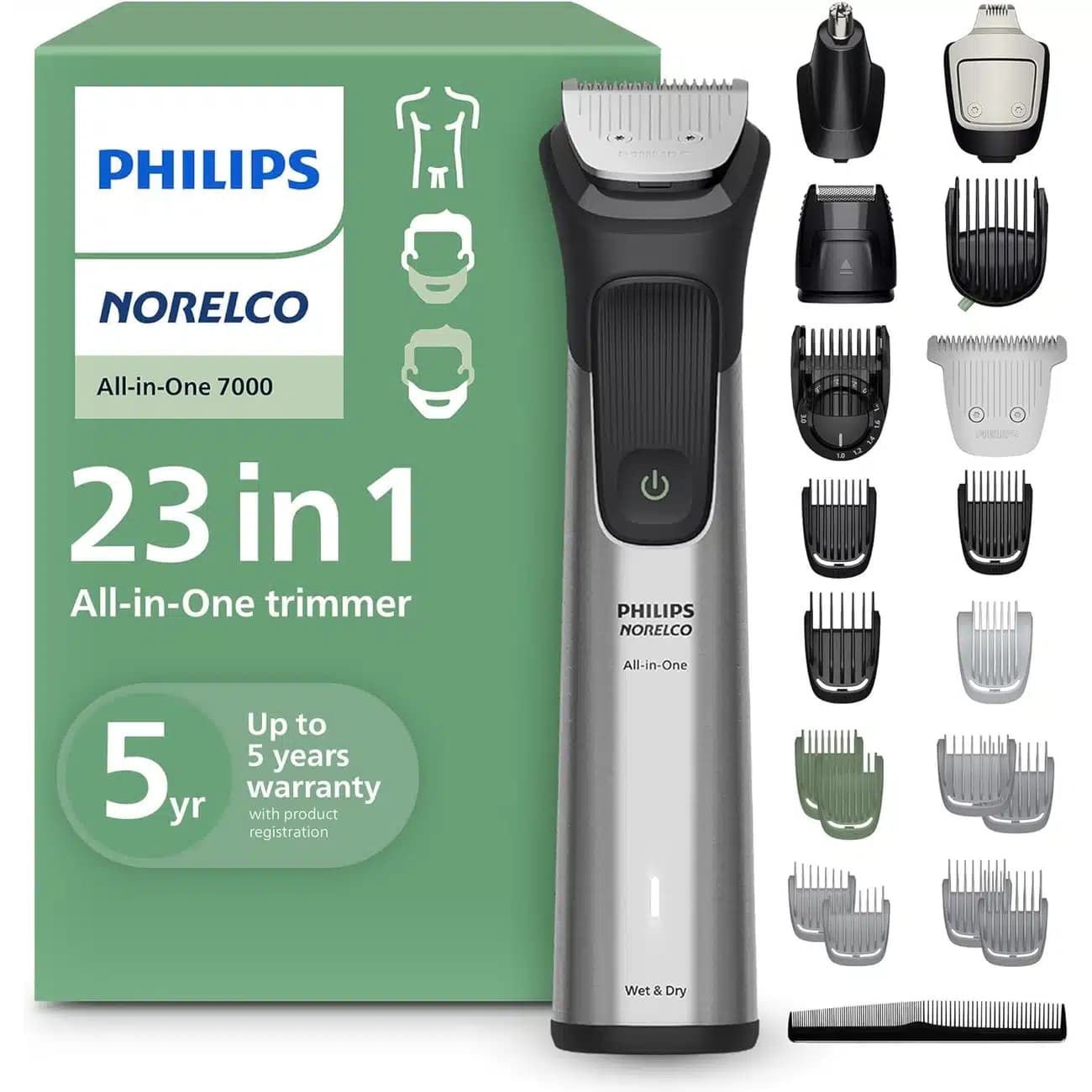 ماشین اصلاح چندکاره فیلیپس Philips MG7970/49 با 23 ابزار — تصویر ۲