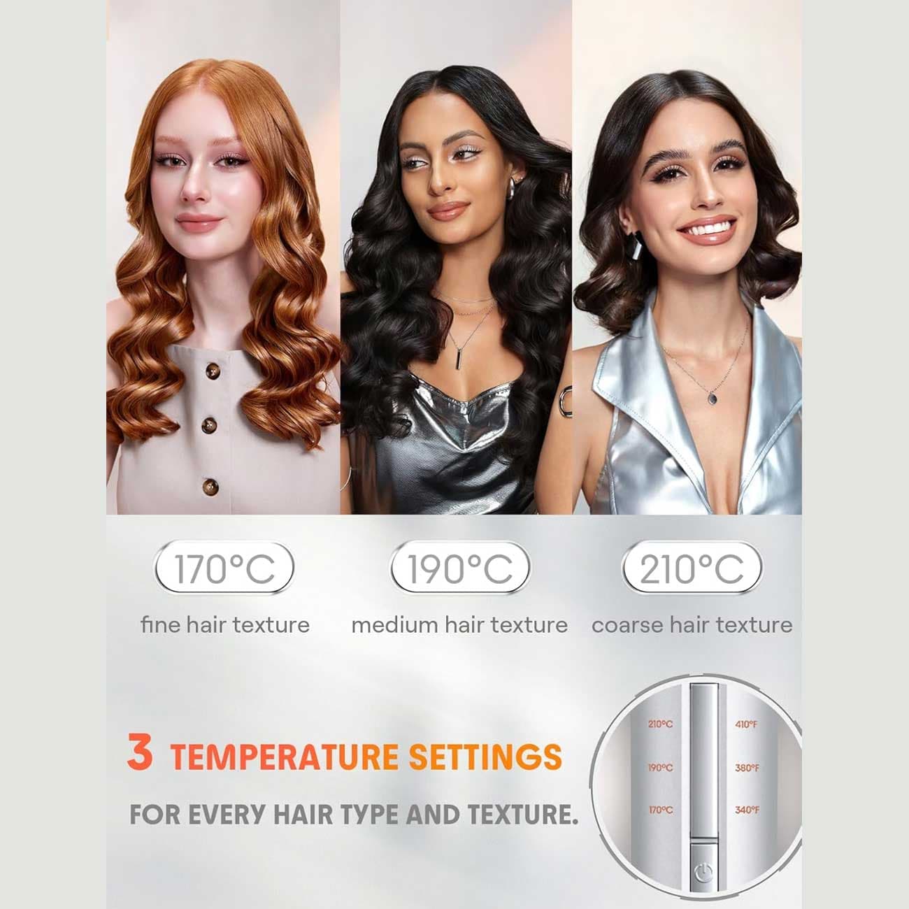 بابلیس مو شیگلم SHEGLAM مدل SGH-OTIC-01-25 قطر 25 میلی‌متر — تصویر ۳