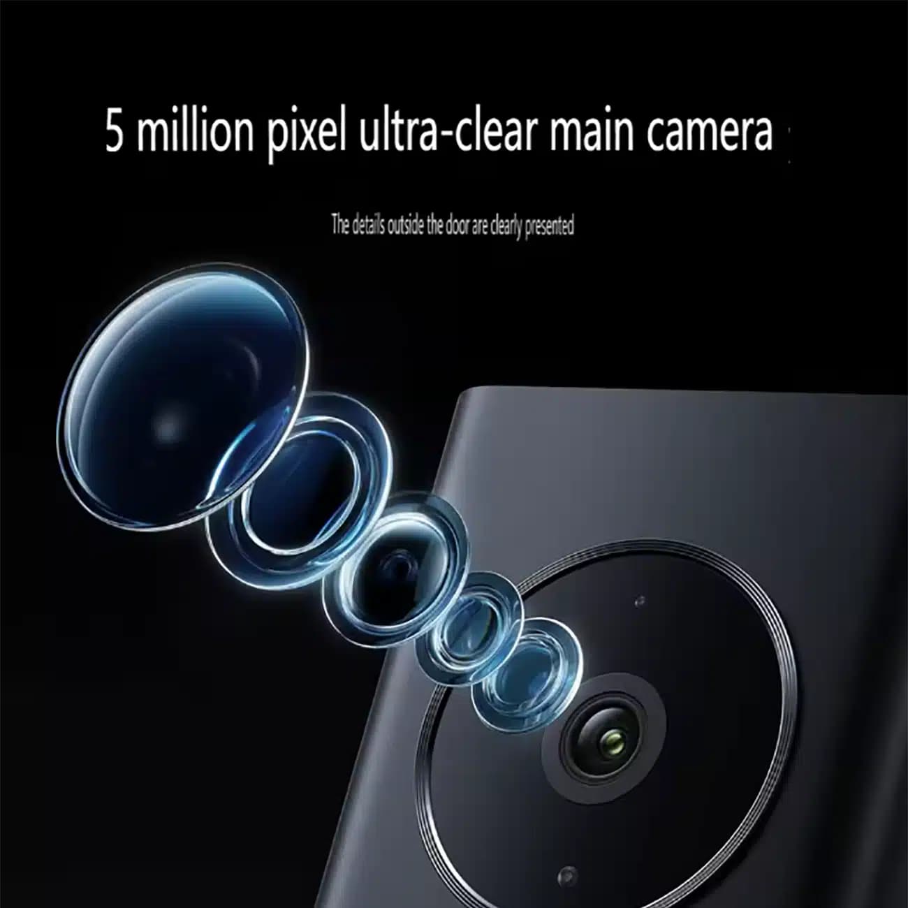 زنگ درب تصویری هوشمند شیائومی XIAOMI اصل مدل MI 4 PRO MJML04PBY — تصویر ۵