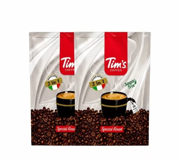 کافی میکس تیمز بدون شکر رژیمی 2 بسته 20 عددی