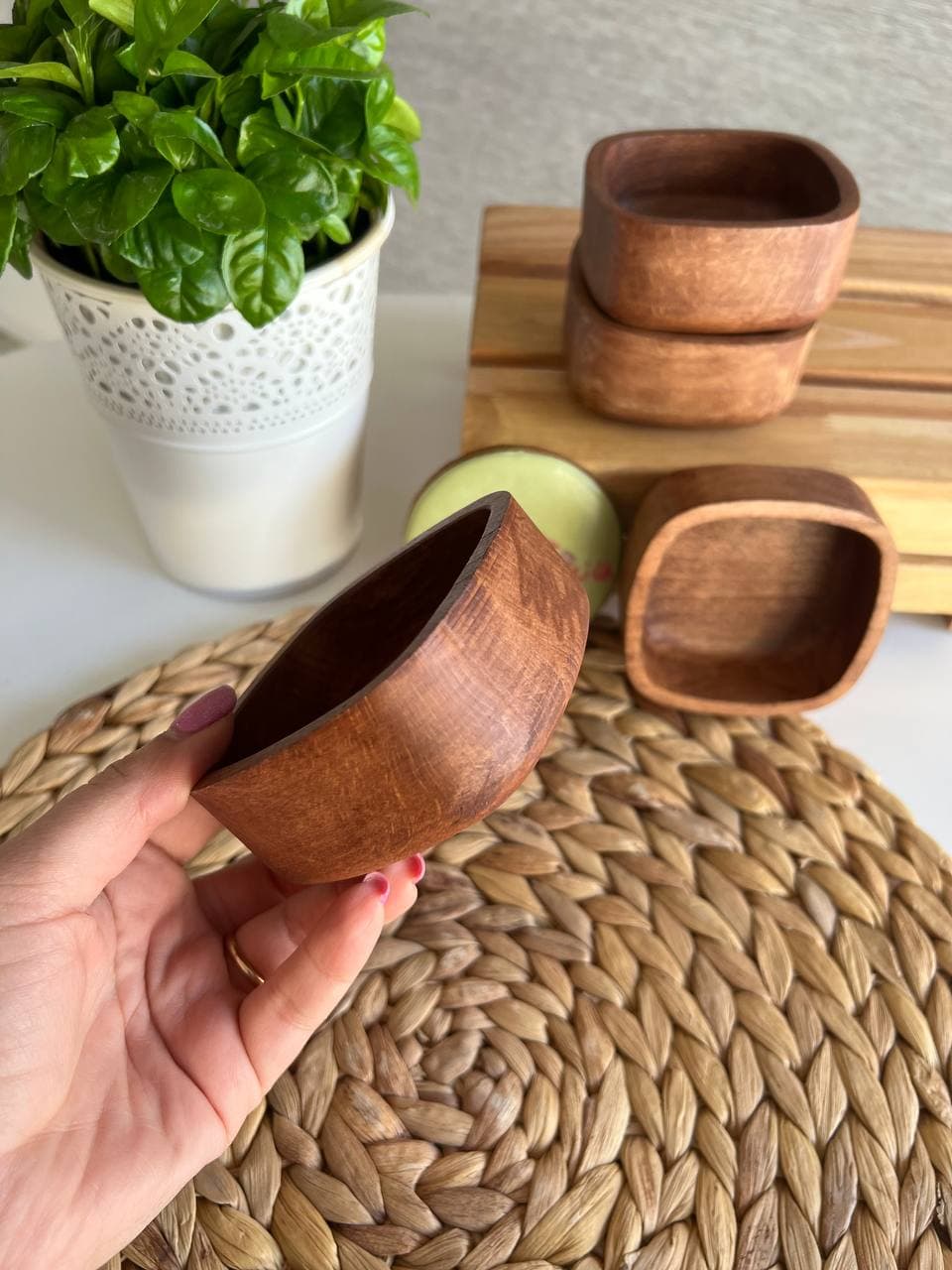 کاسه مربع 9 سانتی تریتی مدل ریزا کد 2221 — تصویر ۲