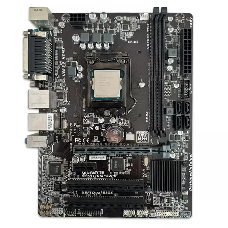 باندل مادربرد Gigabyte H110M-S2PH + i5 6500 *استوک