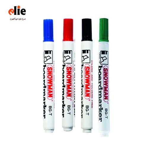 ماژیک وایت برد اسنومن SNOWMAN ست 4 عددی