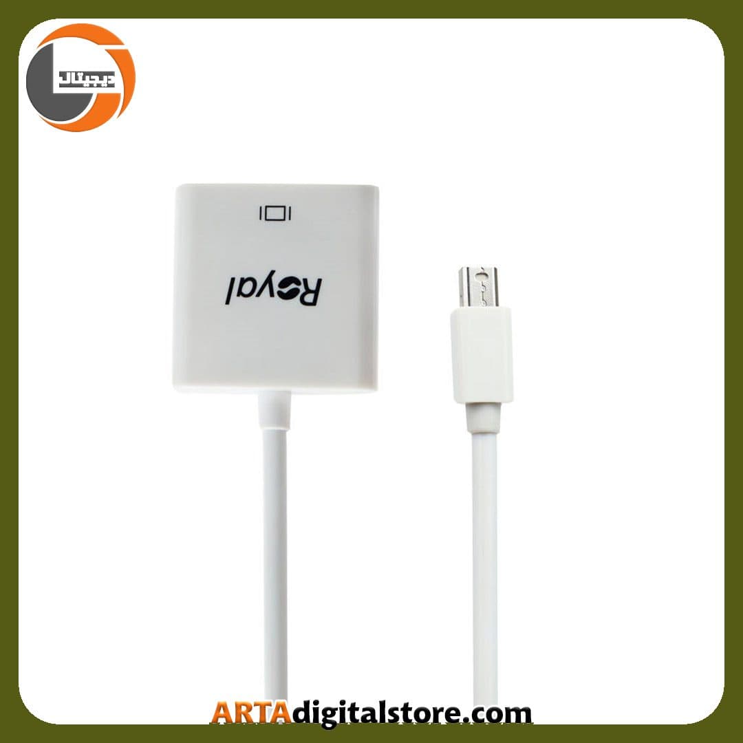 تبدیل Mini Display To DVI-D Royal White — تصویر ۳