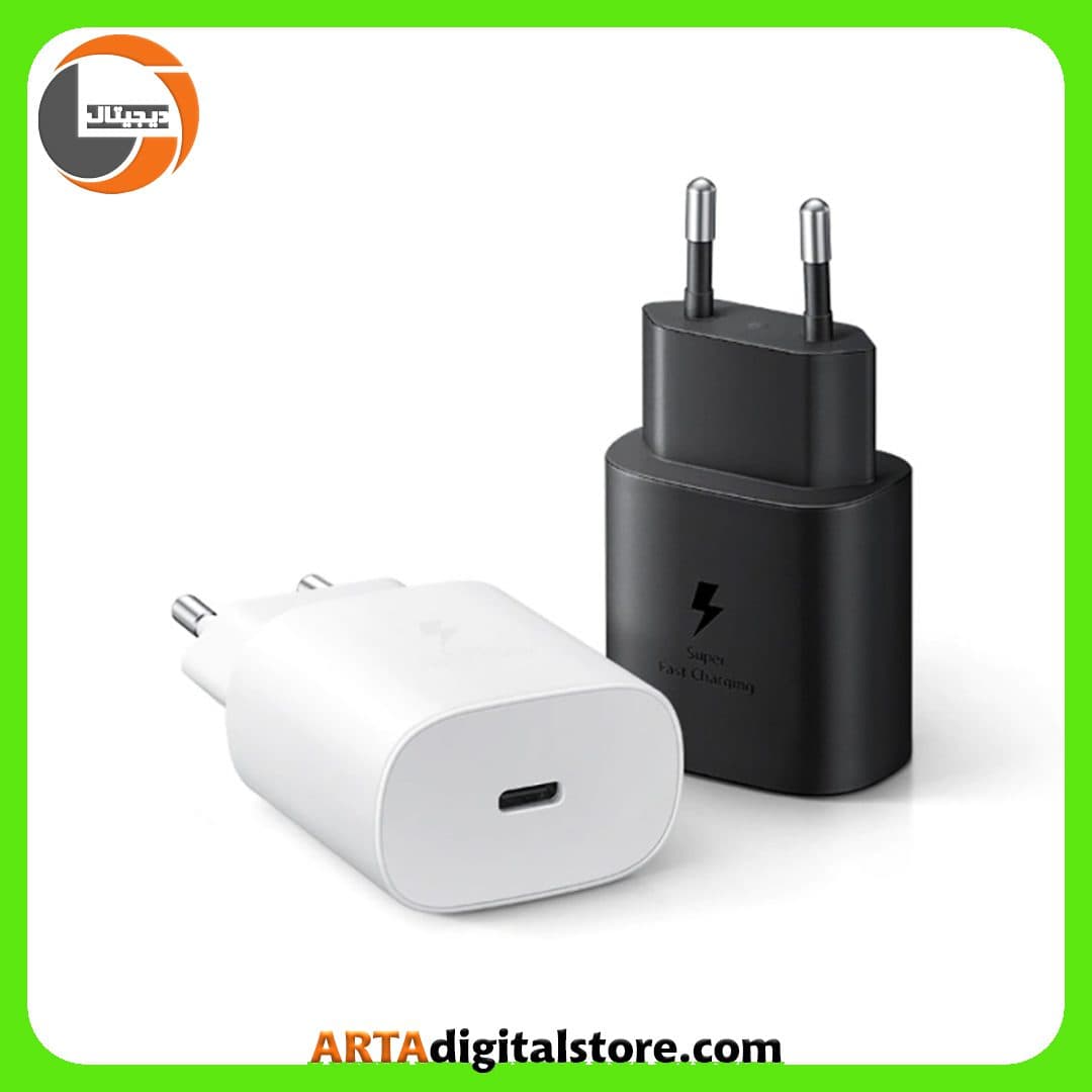 شارژر 45 وات سامسونگ به همراه کابل Samsung Adapter Type-C 45W With Cable White — تصویر ۴