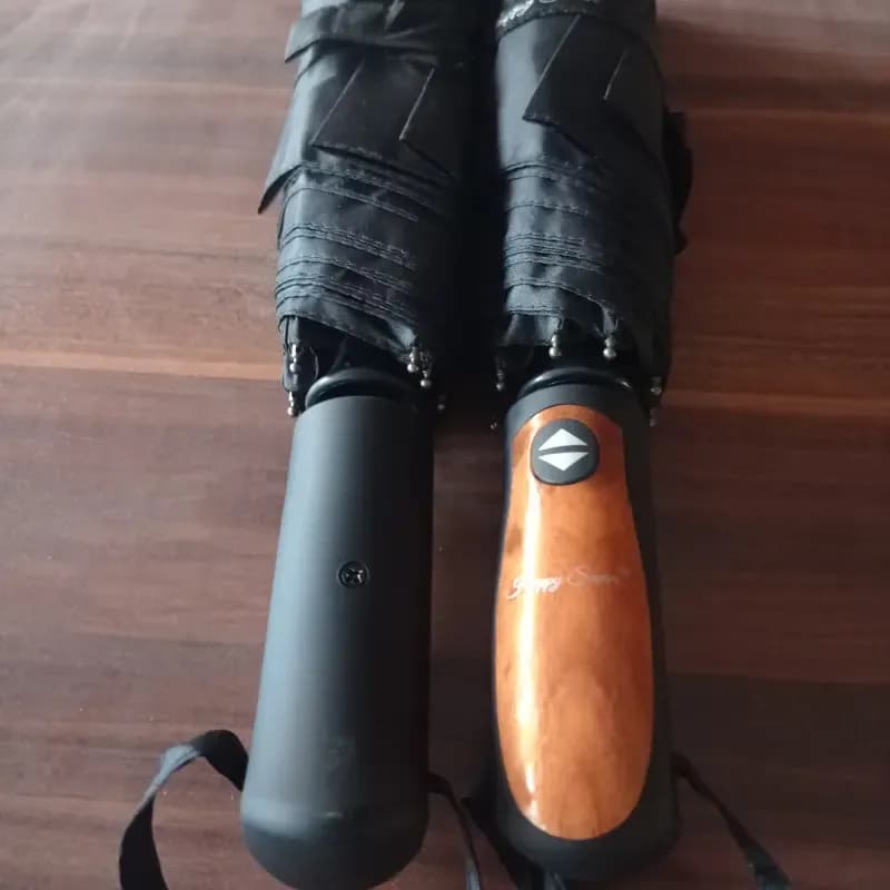 چتر اتوماتیک تاشو برند RST مدل هپی سوان ضد باد 8 فنر با کاور — تصویر ۲