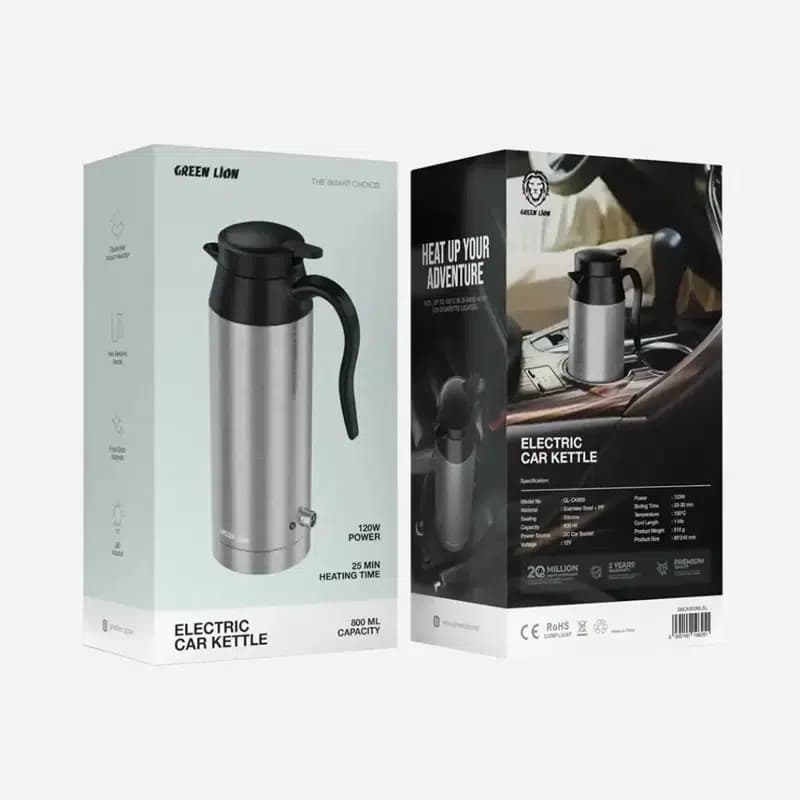 فلاکس برقی گرین لاین مدل ELECTRIC CAR KETTLE GREEN LION — تصویر ۲