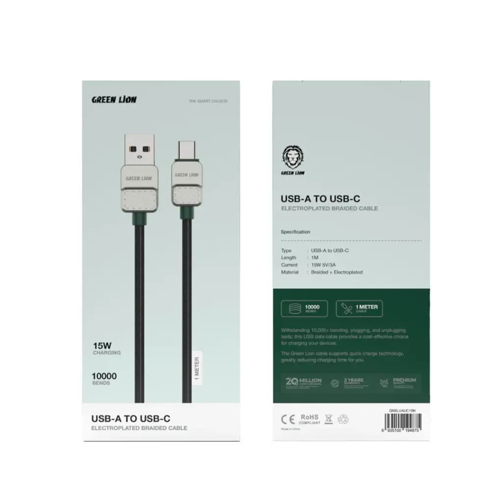 کابل Green Lion مدل Usb To Tc Electroplated Cable