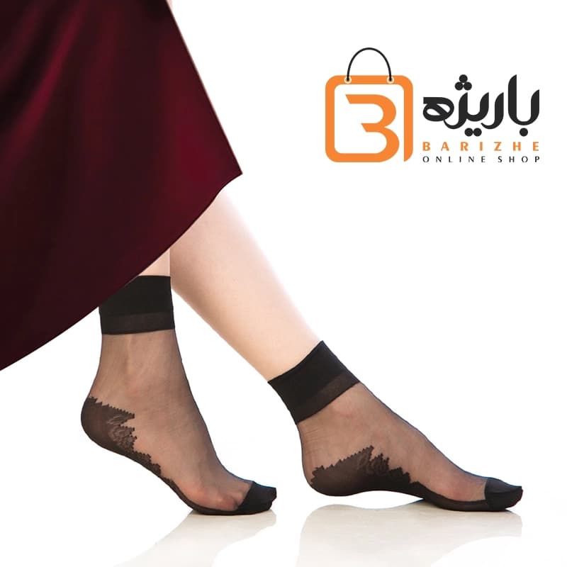 جوراب دو ربع شیشه ای کفه دار میسلی (بسته 3 تایی)