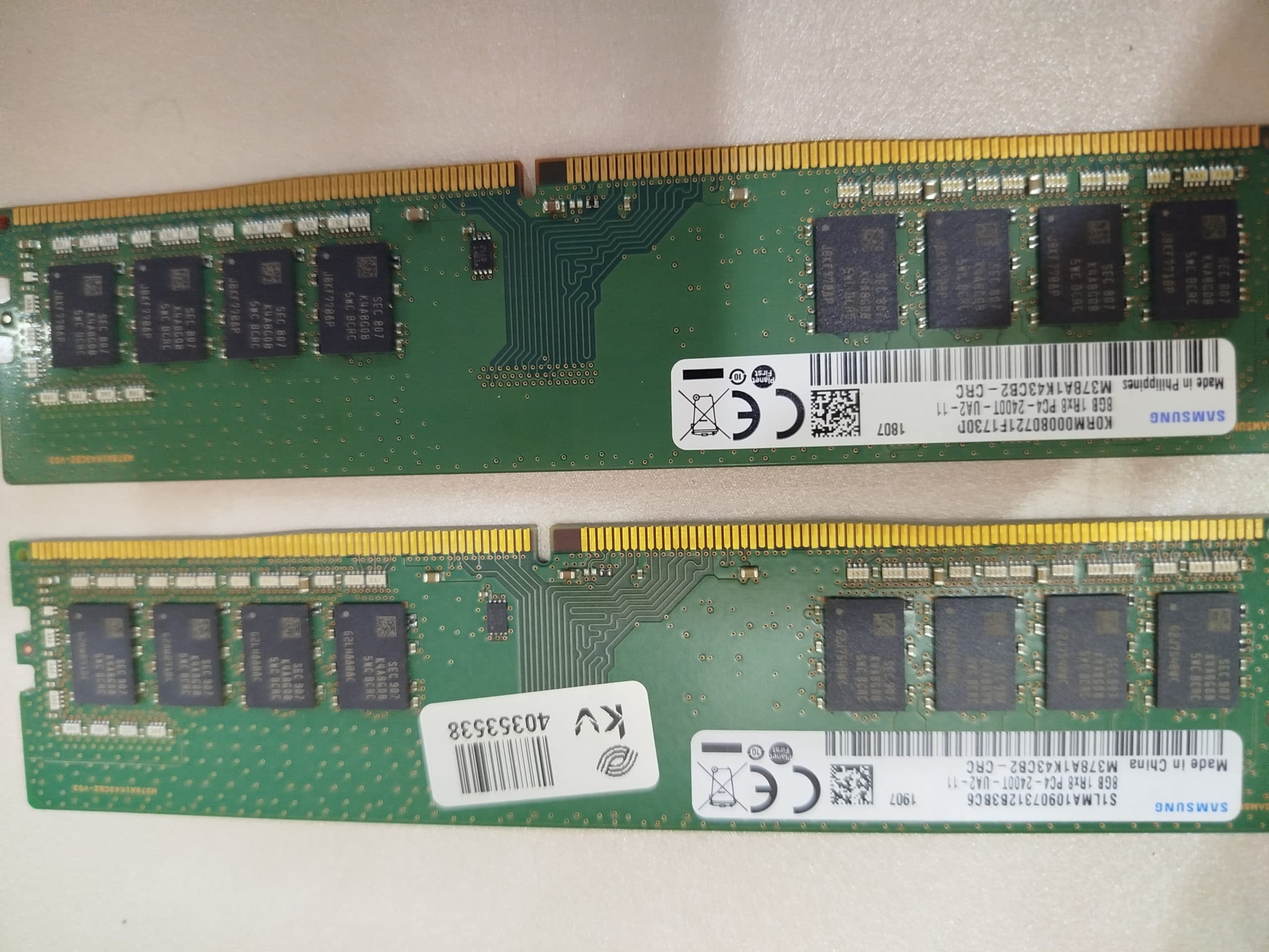سامسونگ مدل M378A1K43CB2-CRC ظرفیت 4 گیگابایت+در حد نو+6 ماه گارانتی/فروش ویژه اقساطی به اعتبار دیجی پی و اسنپ پی ۴ قسطه و ۱۲ ماهه